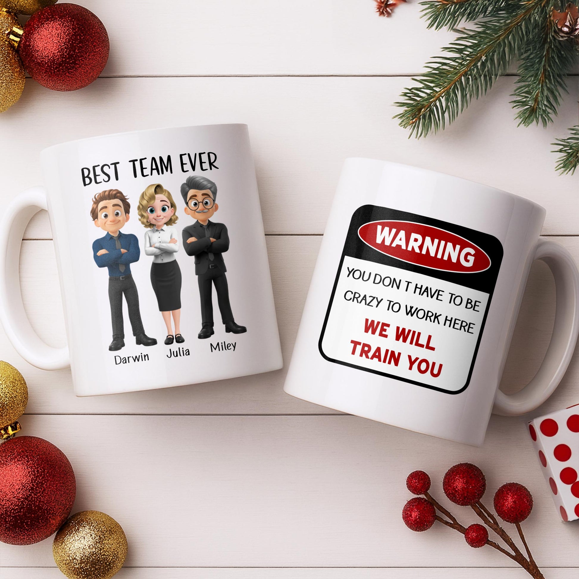 Best Team Ever Cartoon People Design