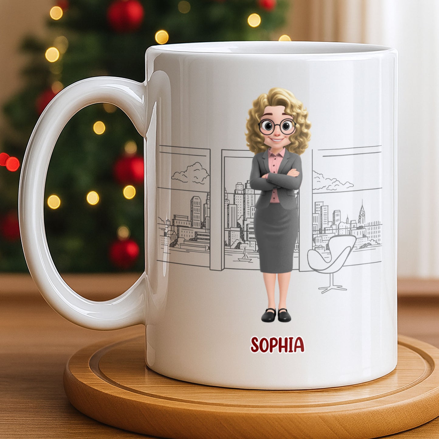 Customized Name With Professional Theme and City Skyline