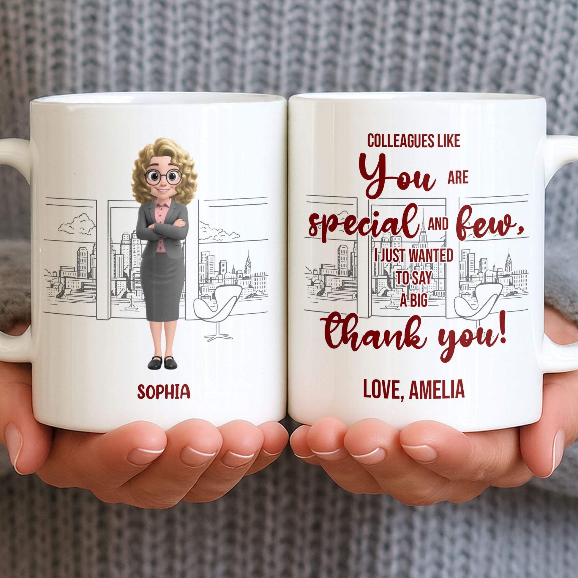 Customized Name With Professional Theme and City Skyline