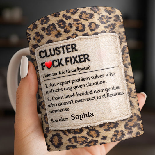 Cluster F❤️ck Fixer Leopard Print Mug