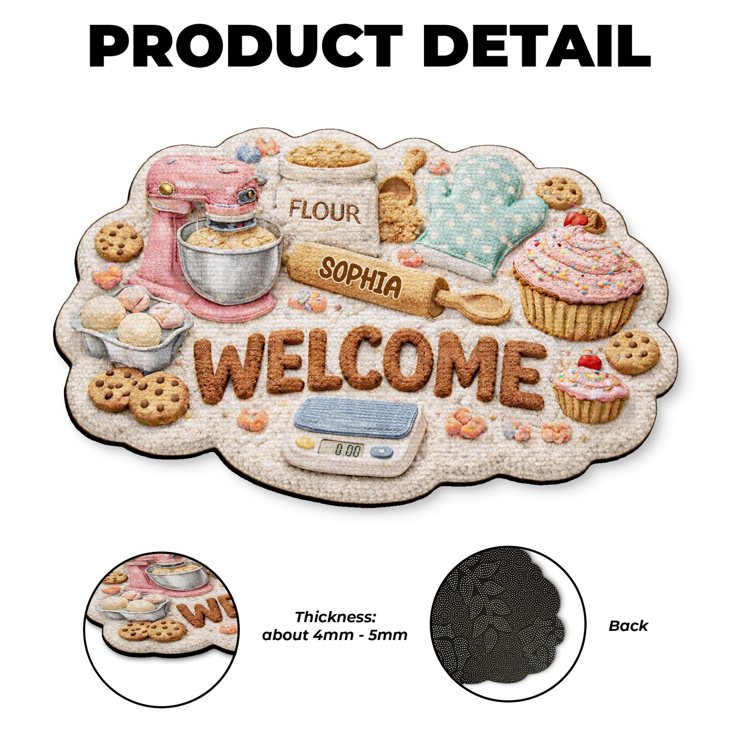 Welcome Home Baking Themed Doormat