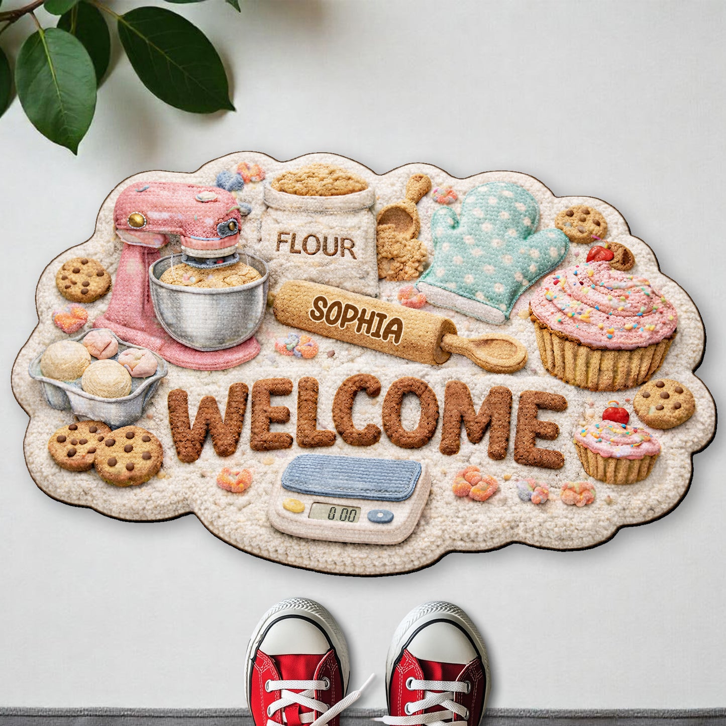 Welcome Home Baking Themed Doormat