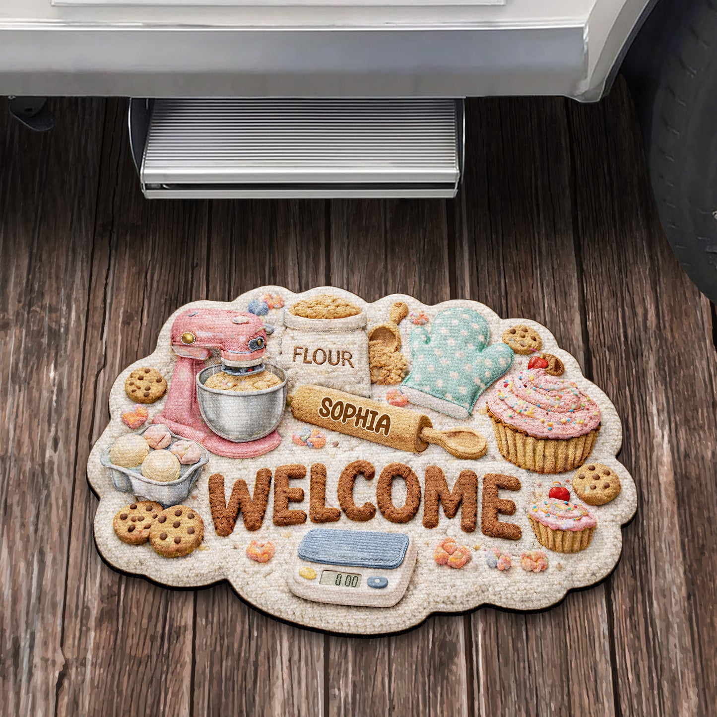 Welcome Home Baking Themed Doormat
