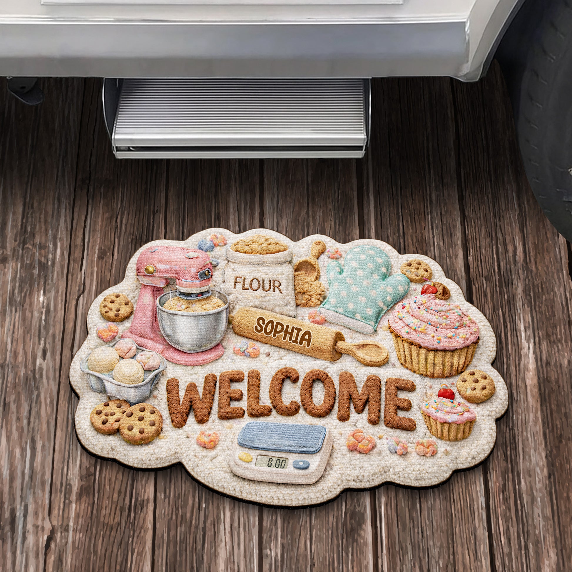 Welcome Home Baking Themed Doormat