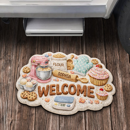 Welcome Home Baking Themed Doormat