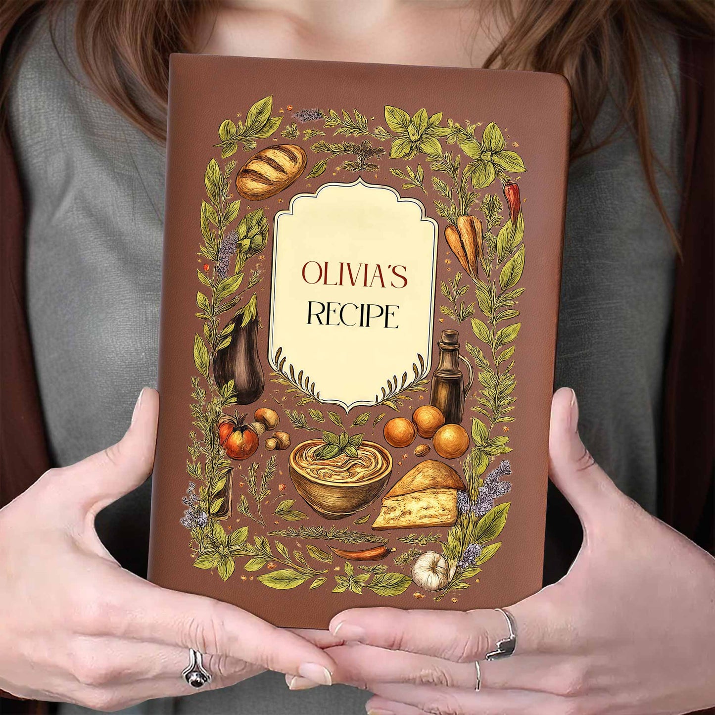 My Recipe With Vegetables And Herbs Illustration