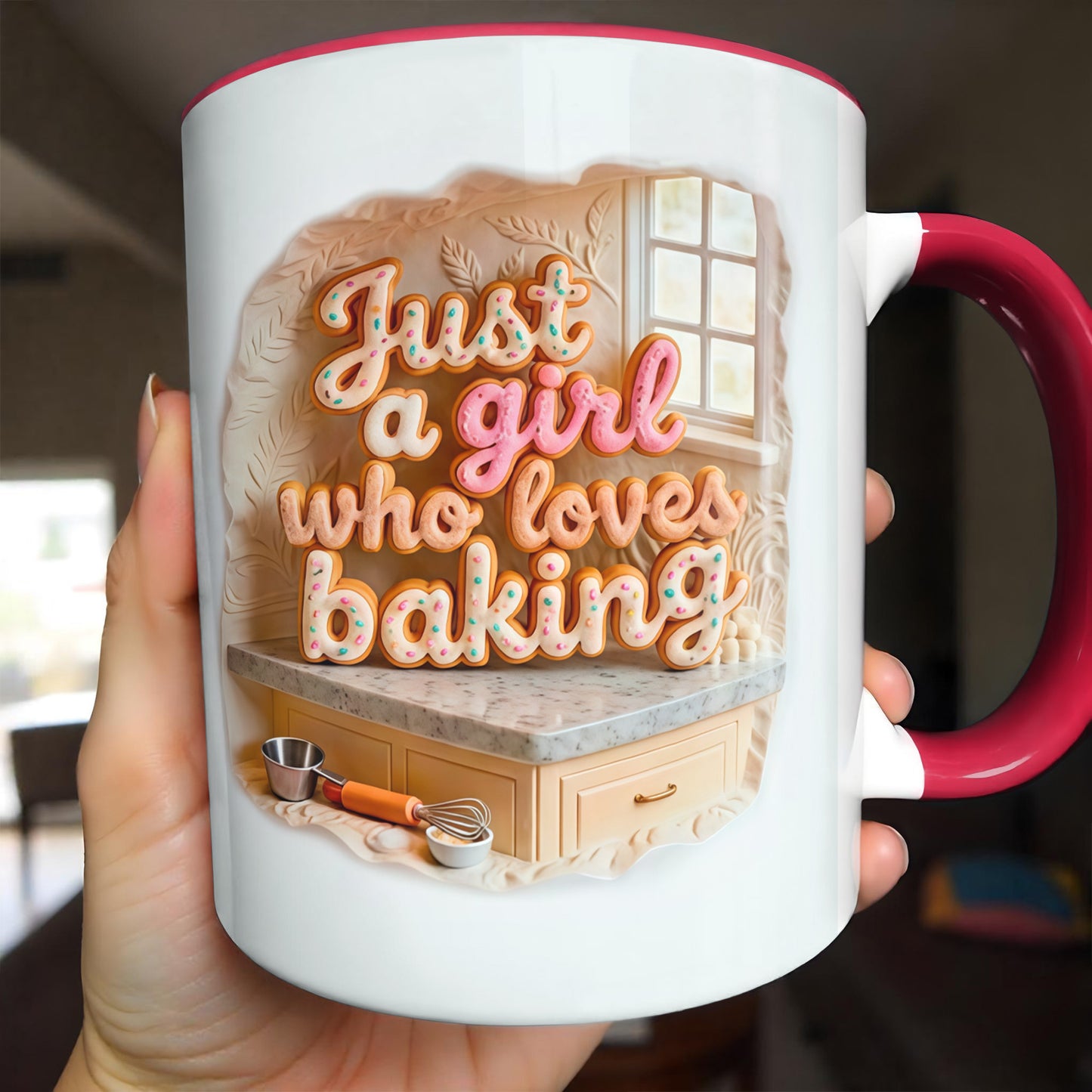 Just A Girl Who Loves Baking Stand Mixer And Whisk