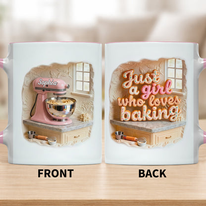 Just A Girl Who Loves Baking Stand Mixer And Whisk