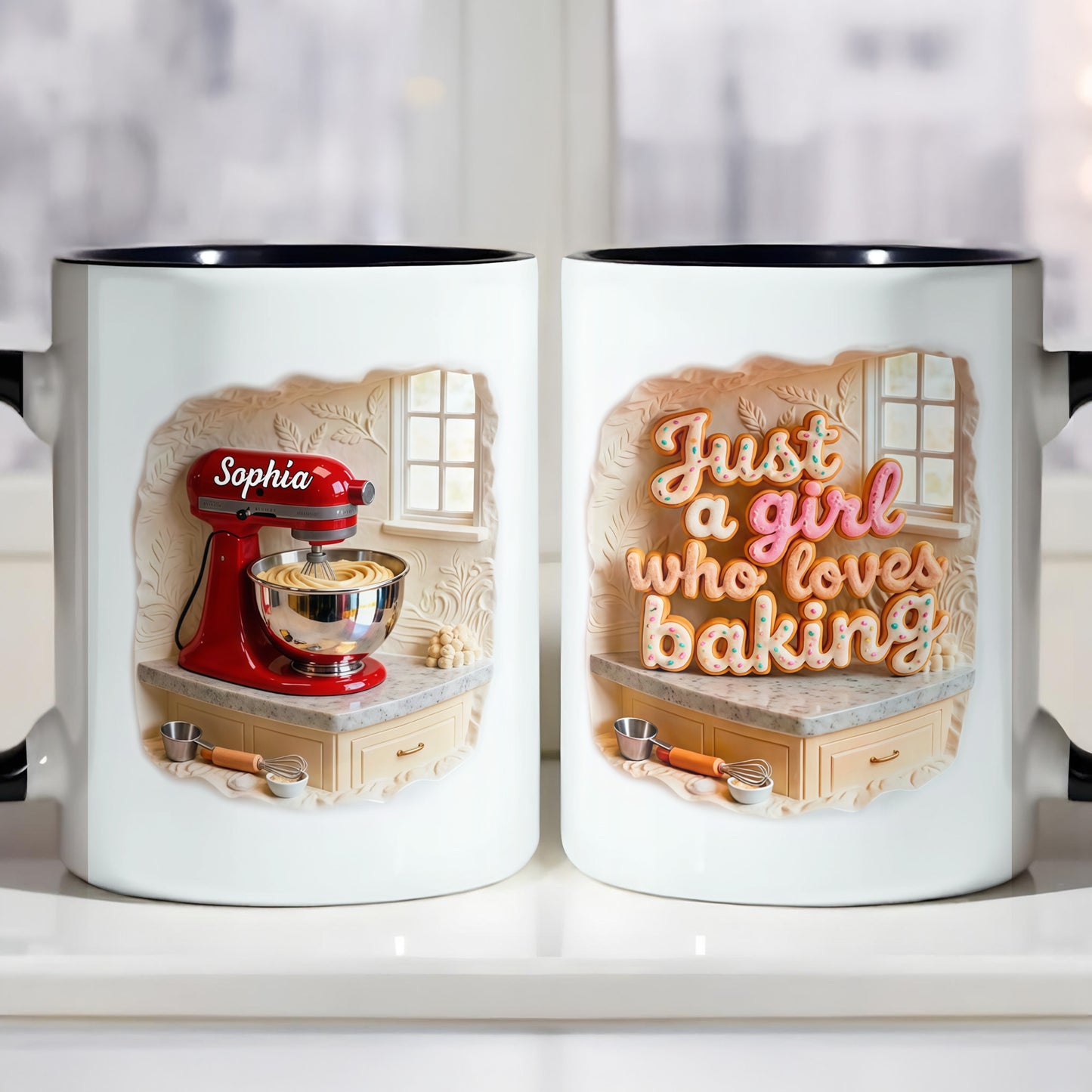 Just A Girl Who Loves Baking Stand Mixer And Whisk