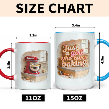 Just A Girl Who Loves Baking Stand Mixer And Whisk