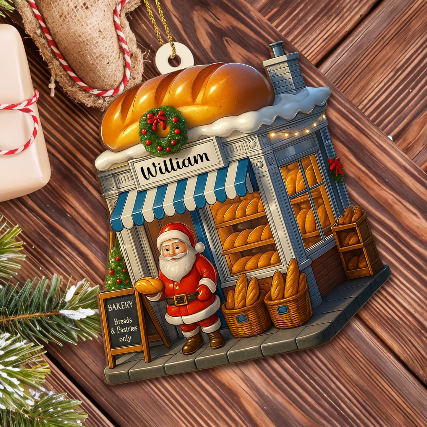 Bakery Breads & Pastries Only Featuring Santa Claus
