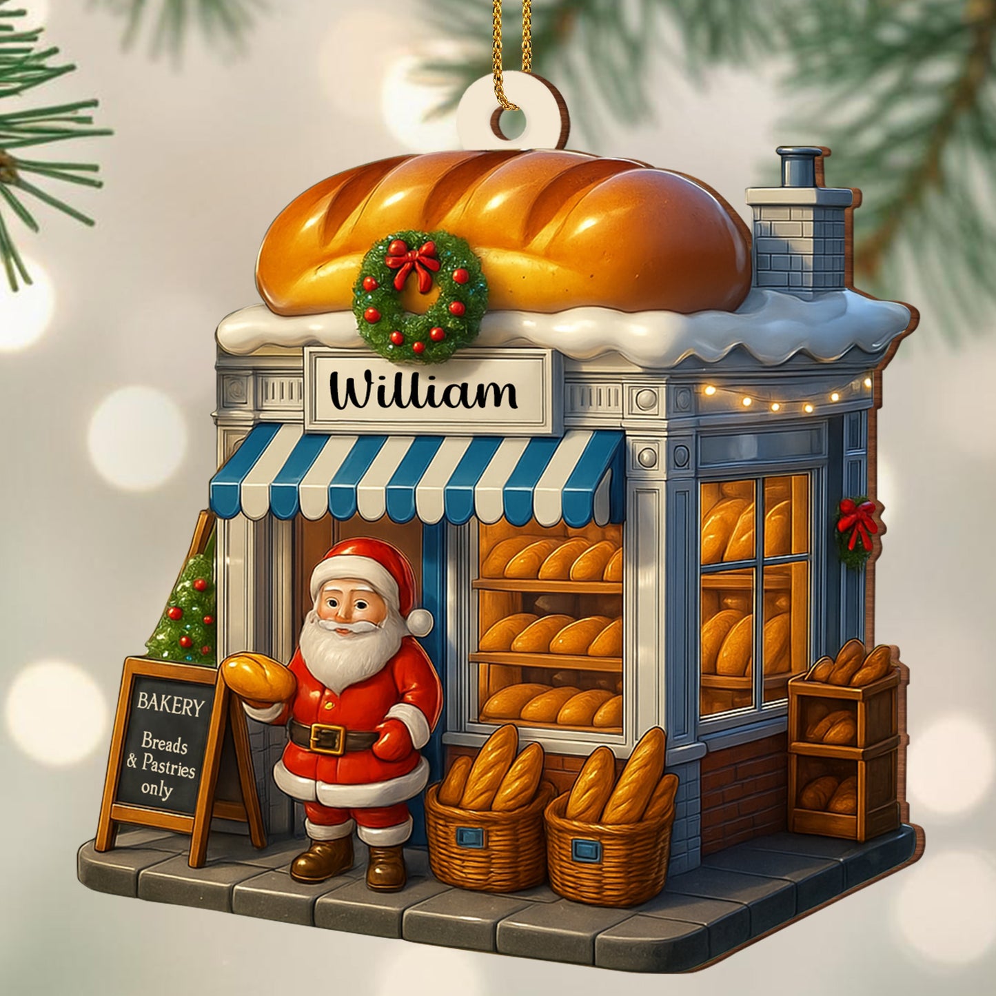 Bakery Breads & Pastries Only Featuring Santa Claus