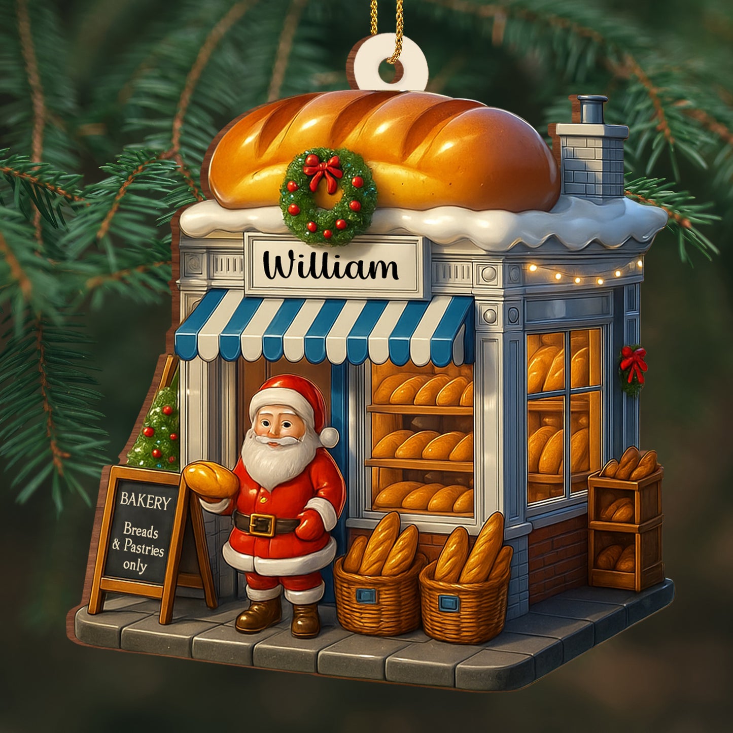 Bakery Breads & Pastries Only Featuring Santa Claus