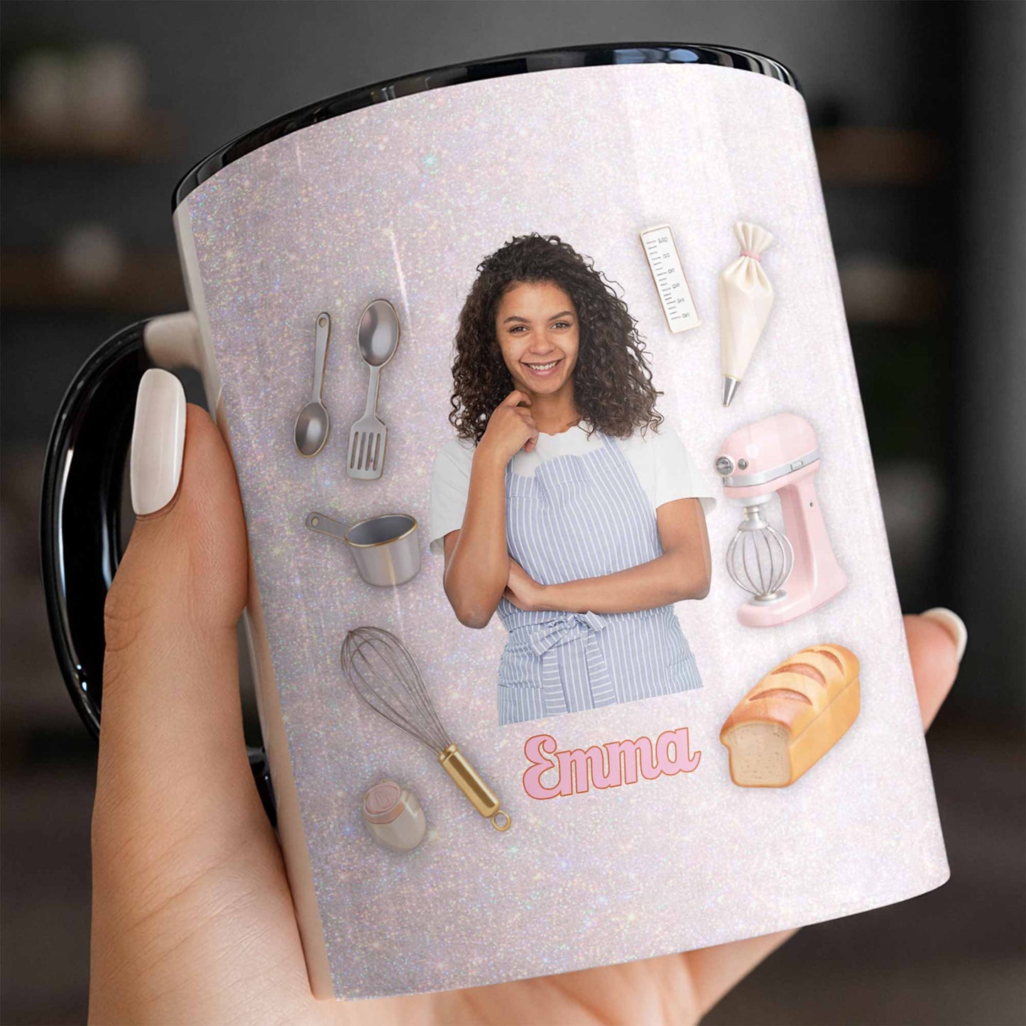 A Baker's Passion Rises Mixer Bread And Whisk Baking Design