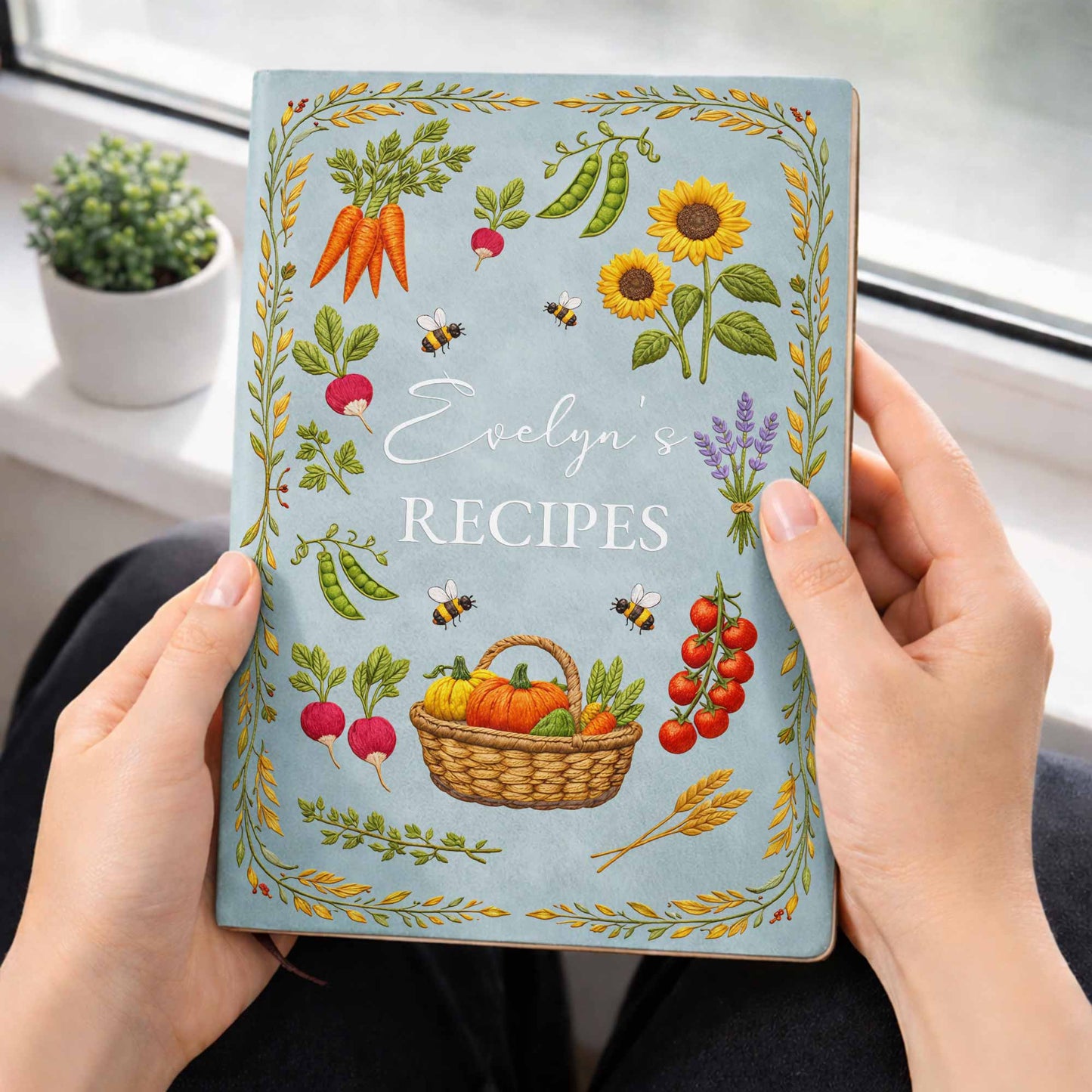 Recipes Garden Vegetables And Sunflowers Floral Basket