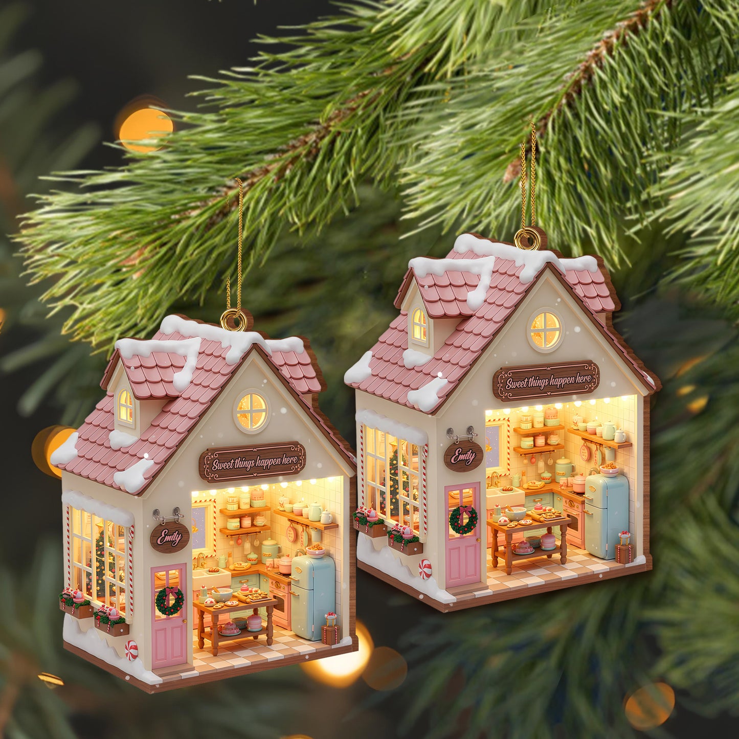 Sweet Things Happen Here, House Ornament