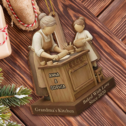 Baked With Love, Grandmother And Child Cooking