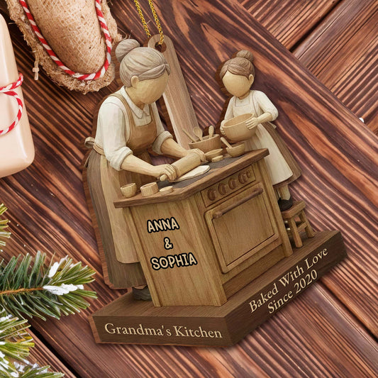 Baked With Love, Grandmother And Child Cooking