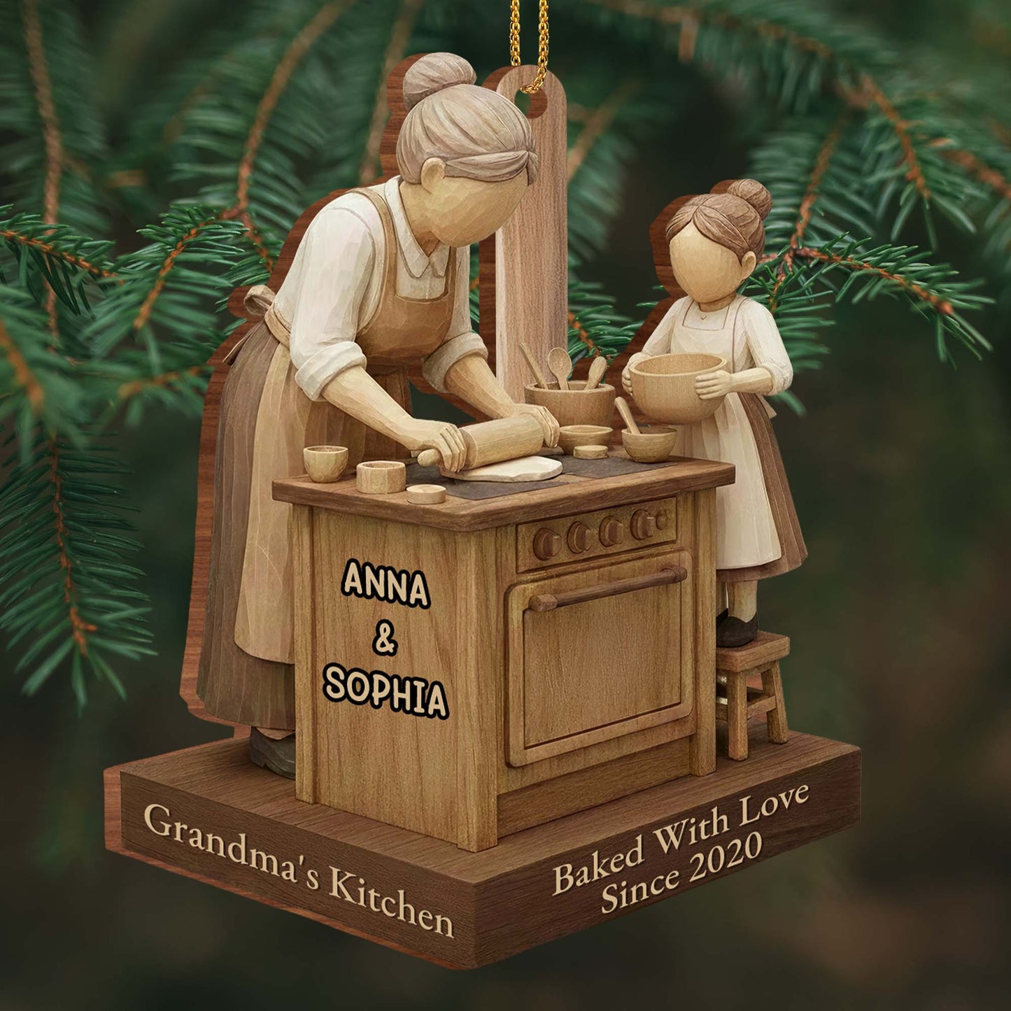 Baked With Love, Grandmother And Child Cooking