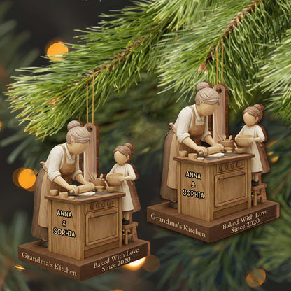 Baked With Love, Grandmother And Child Cooking