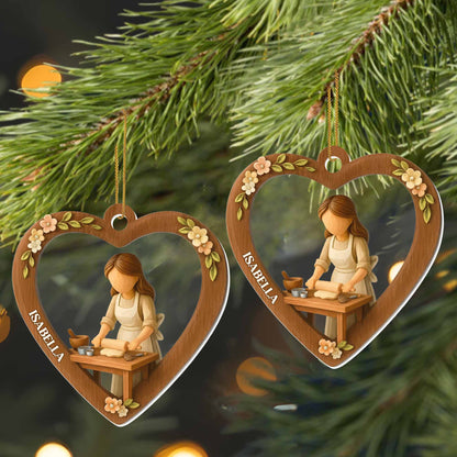 Cherish Our Cooking Moments Together, Heart and Flowers Design