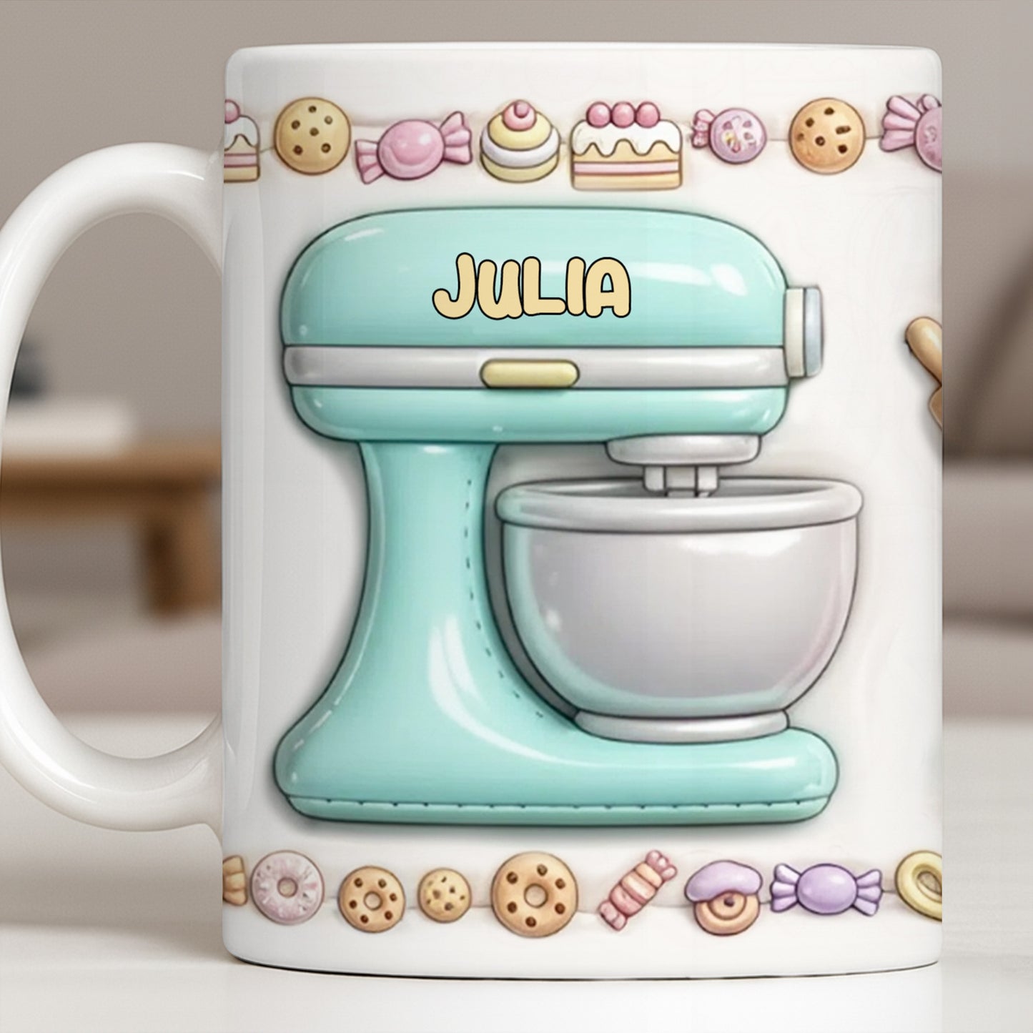 Just A Girl Who Loves Baking With Mixer And Cupcakes