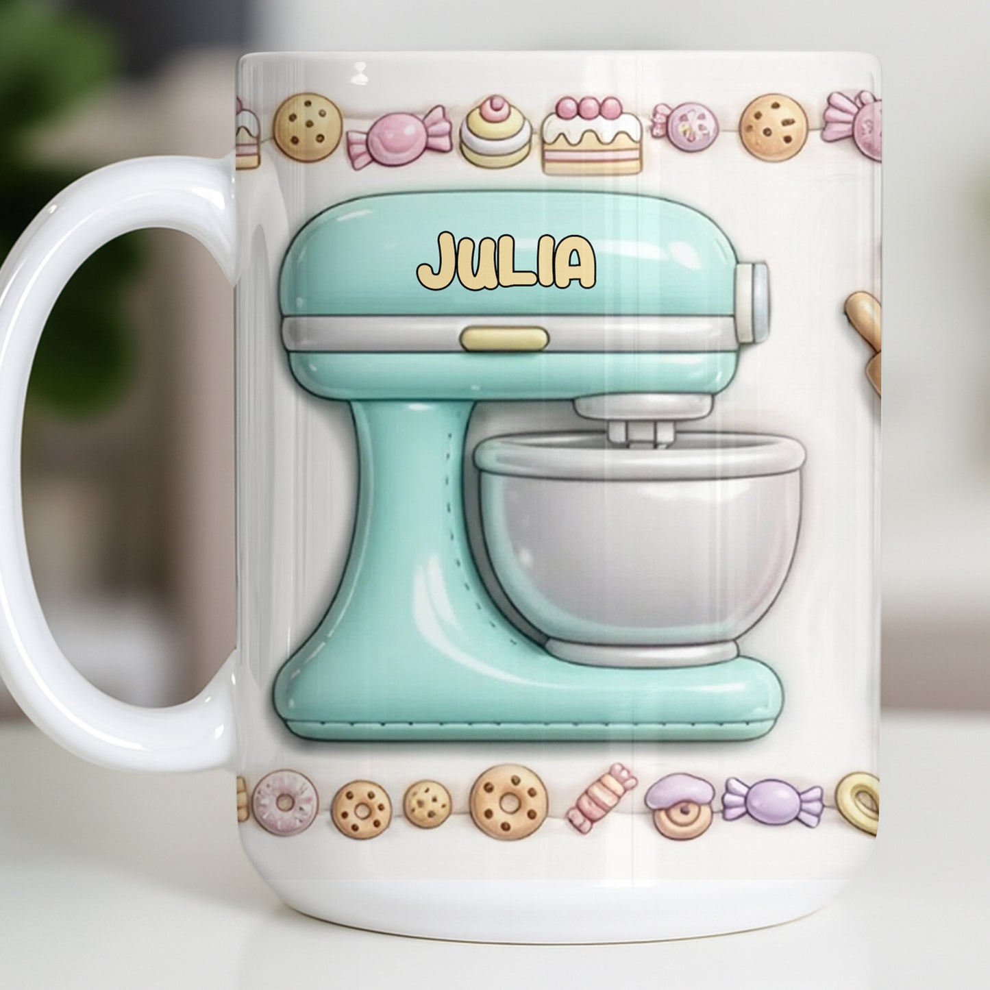 Just A Girl Who Loves Baking With Mixer And Cupcakes