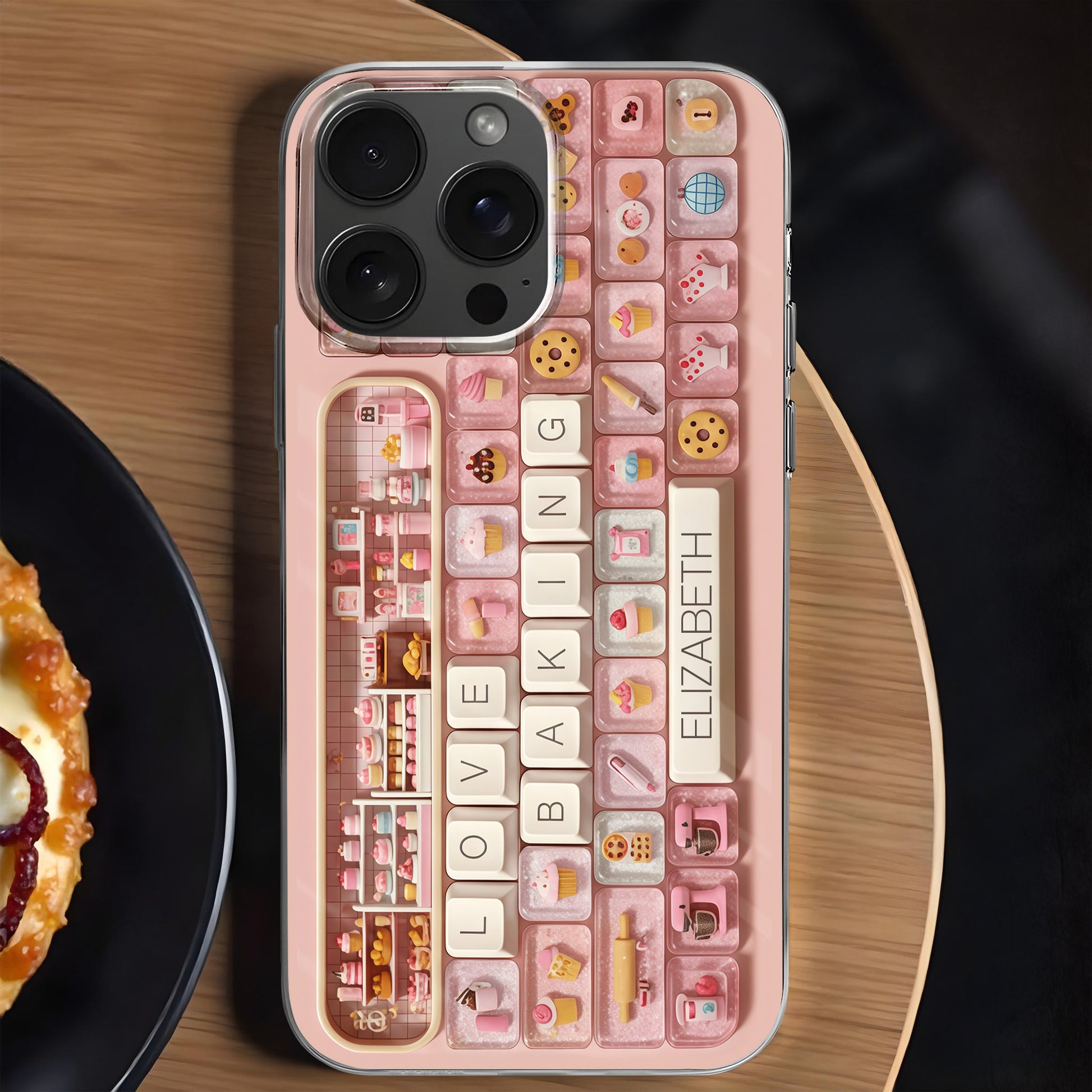 I Love Baking, Bakery Items Oven Apron Mixing Bowl