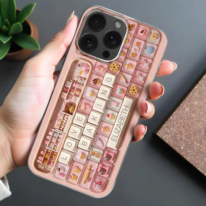 I Love Baking, Bakery Items Oven Apron Mixing Bowl