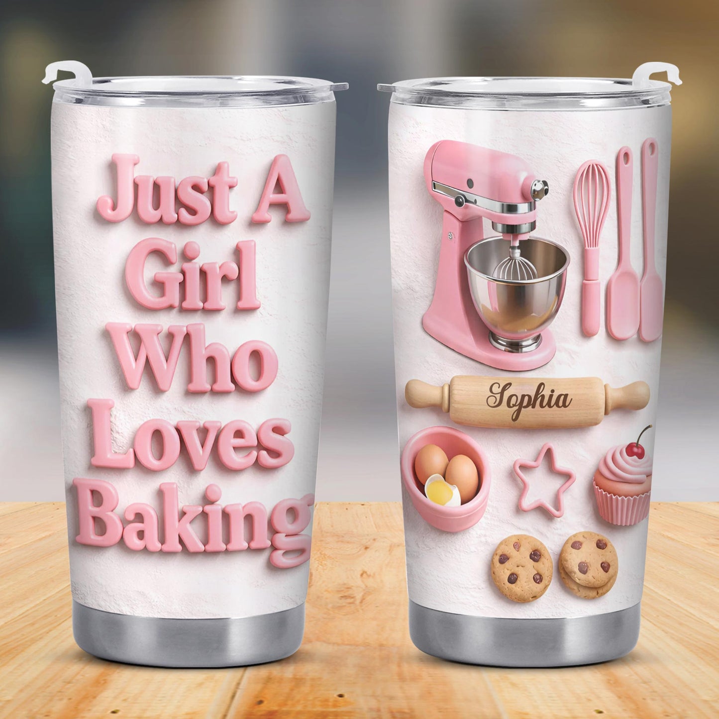 Just A Girl Who Loves Baking With Mixer And Cookies