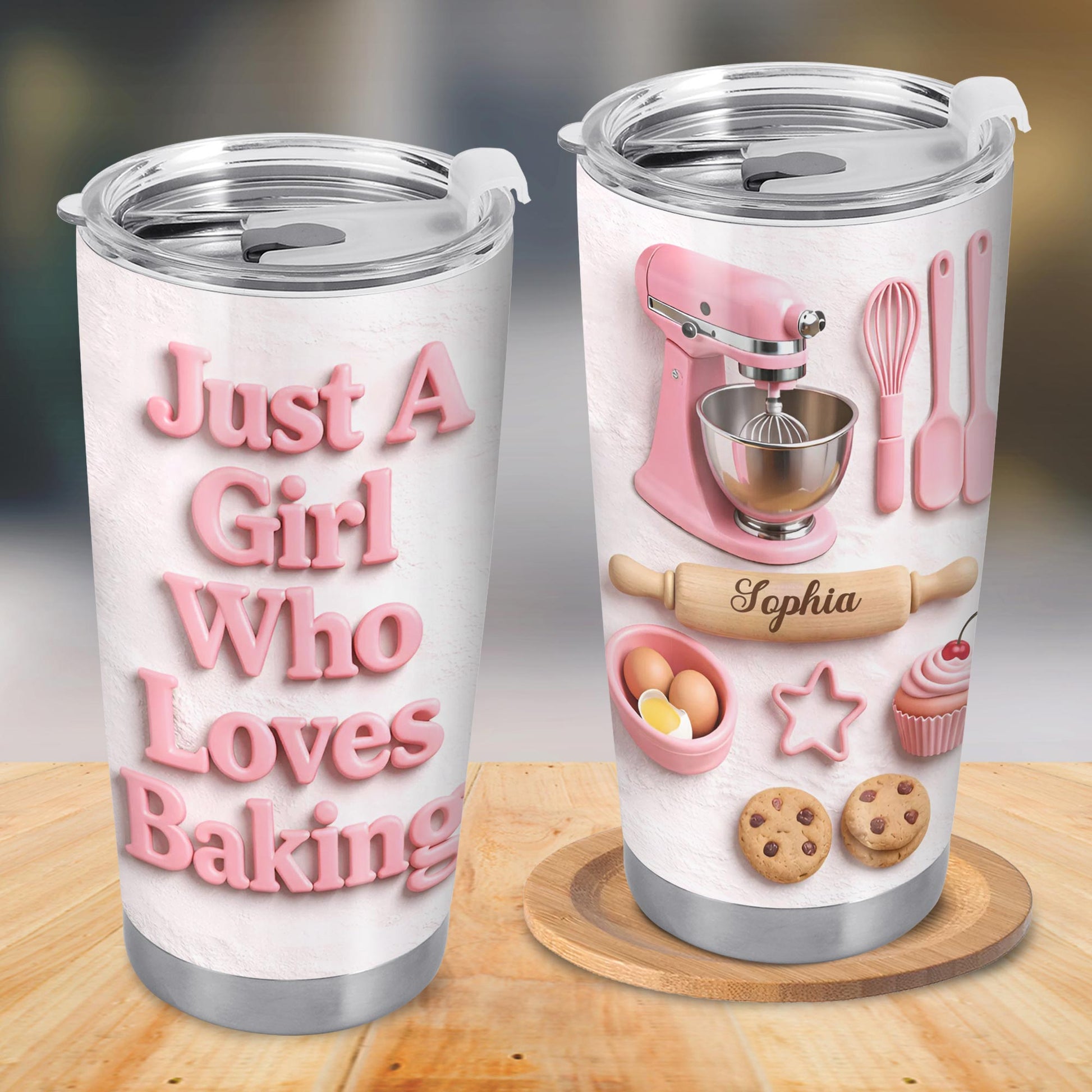 Just A Girl Who Loves Baking With Mixer And Cookies