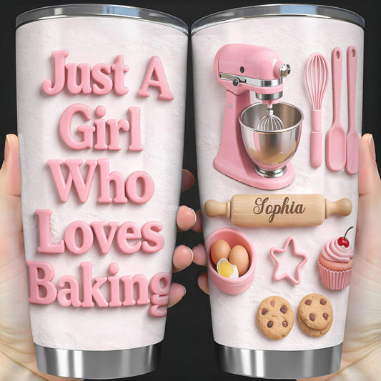 Just A Girl Who Loves Baking With Mixer And Cookies
