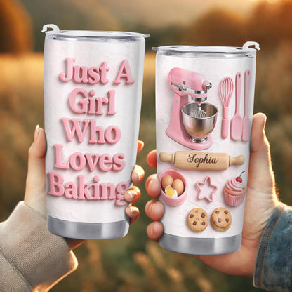 Just A Girl Who Loves Baking With Mixer And Cookies