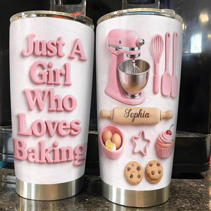 Just A Girl Who Loves Baking With Mixer And Cookies
