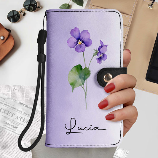 Let Your Dreams Blossom Floral Wallet Design