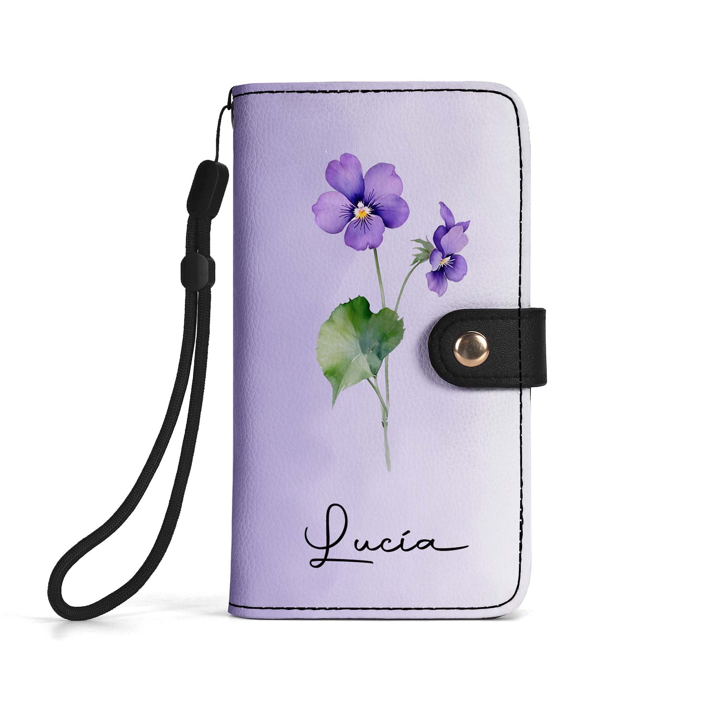 Let Your Dreams Blossom Floral Wallet Design