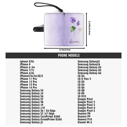 Let Your Dreams Blossom Floral Wallet Design