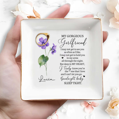 My Gorgeous Girlfriend, I May Not Get - Personalized Custom Jewelry Dish - CP005_SCRD