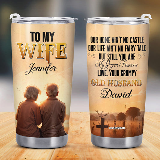 To My Wife - Personalized Custom Stainless Steel Tumbler 20oz 30oz - CP006_TB