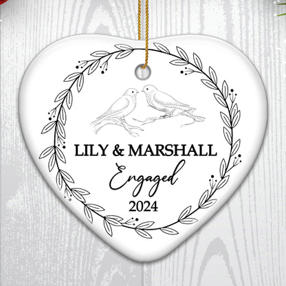 Celebrate Your Engagement With Love Ornament