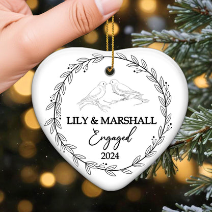 Celebrate Your Engagement With Love Ornament