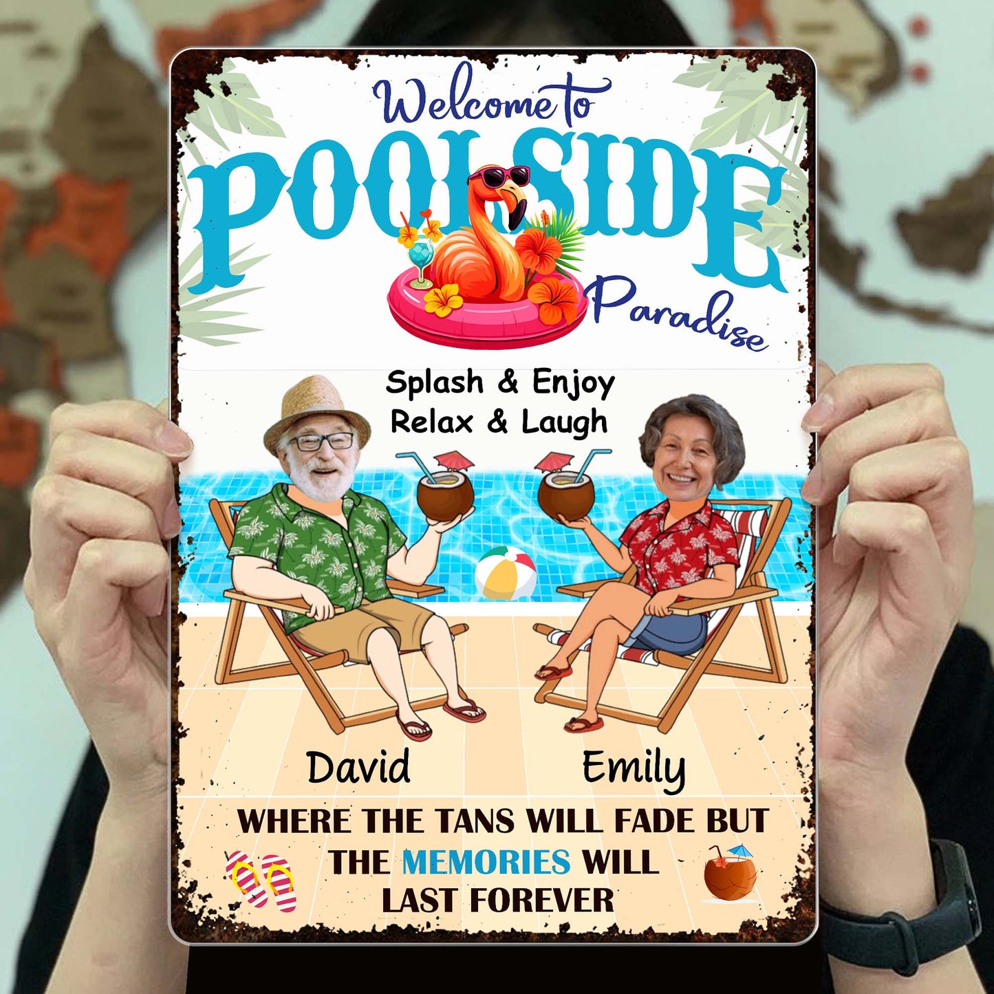 Welcome to Poolside Paradise, Splash & Enjoy, Relax & Laugh