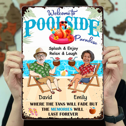 Welcome to Poolside Paradise, Splash & Enjoy, Relax & Laugh