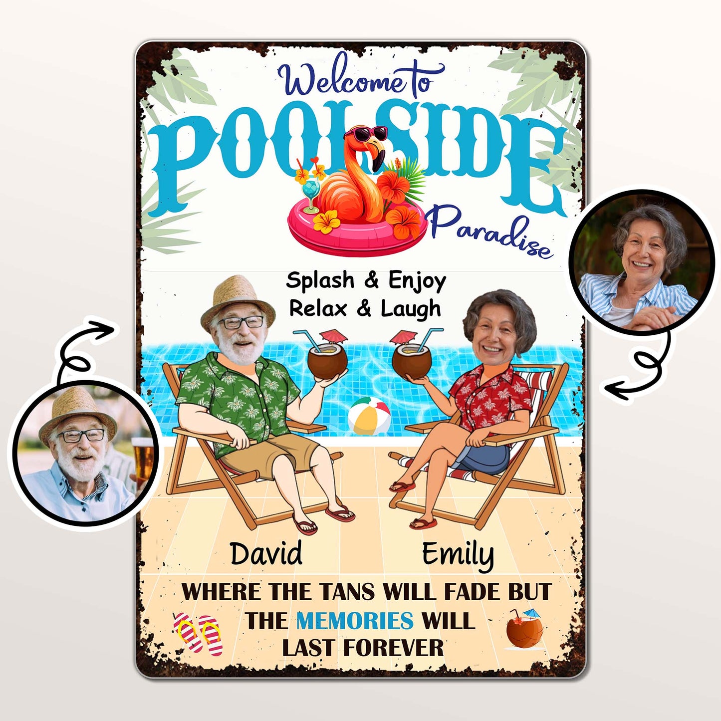 Welcome to Poolside Paradise, Splash & Enjoy, Relax & Laugh