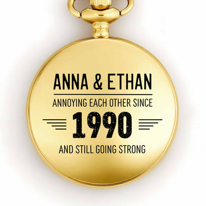 Annoying Each Other Since, Typography