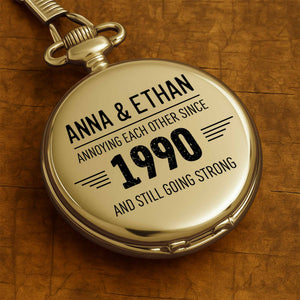 Annoying Each Other Since, Typography