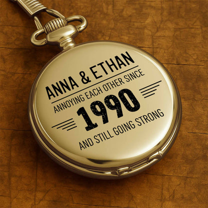 Annoying Each Other Since, Typography