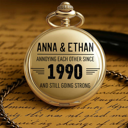 Annoying Each Other Since, Typography