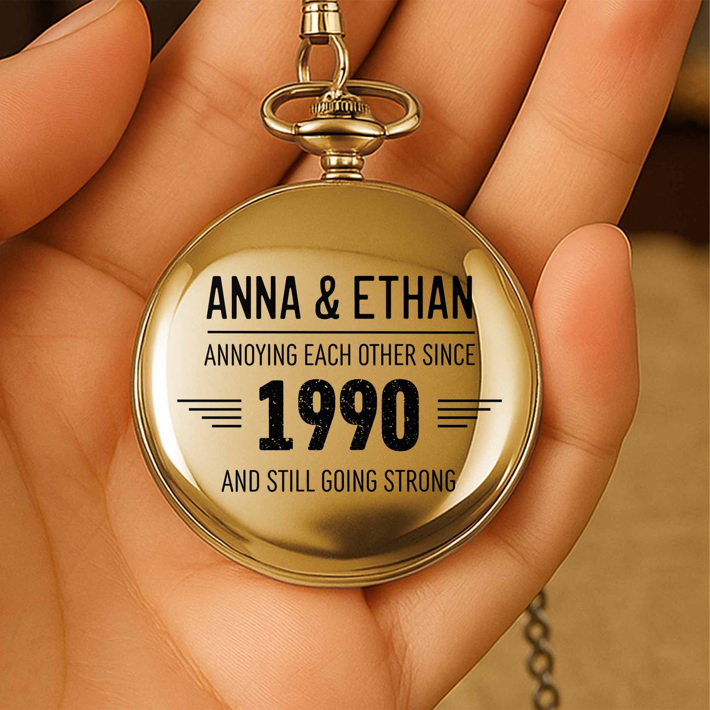 Annoying Each Other Since, Typography