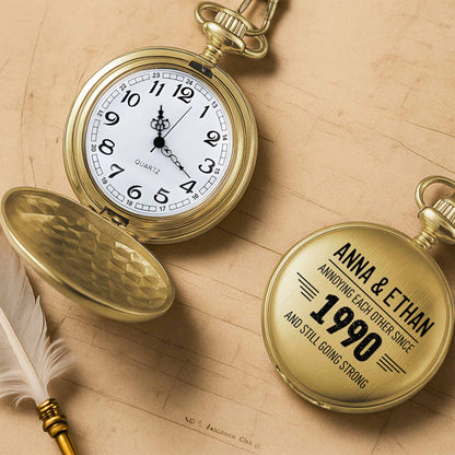 Annoying Each Other Since, Typography